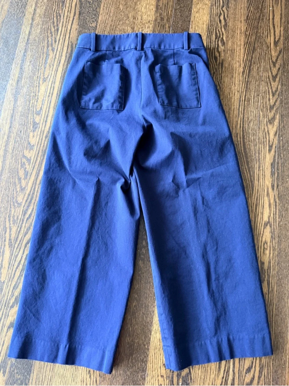 J. Crew Navy Wide-Leg crop Chinos 4 petite - Picture 2 of 3